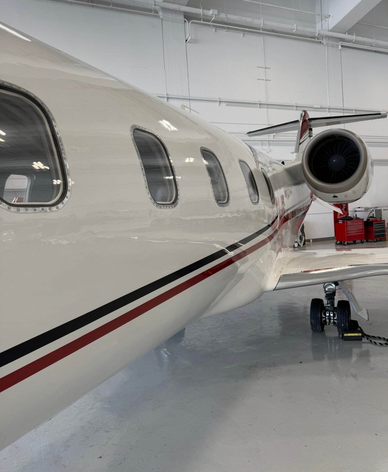Side of Learjet 60 we detailed