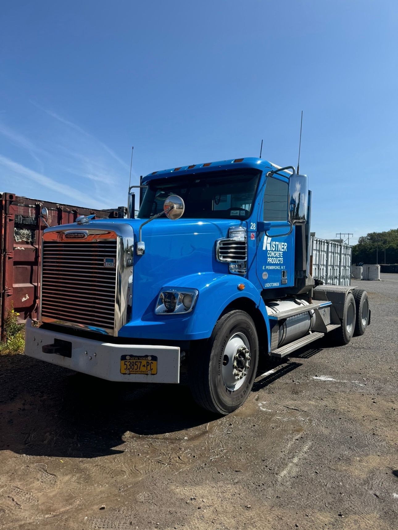 One of the many semis we detail for our fleet detailing