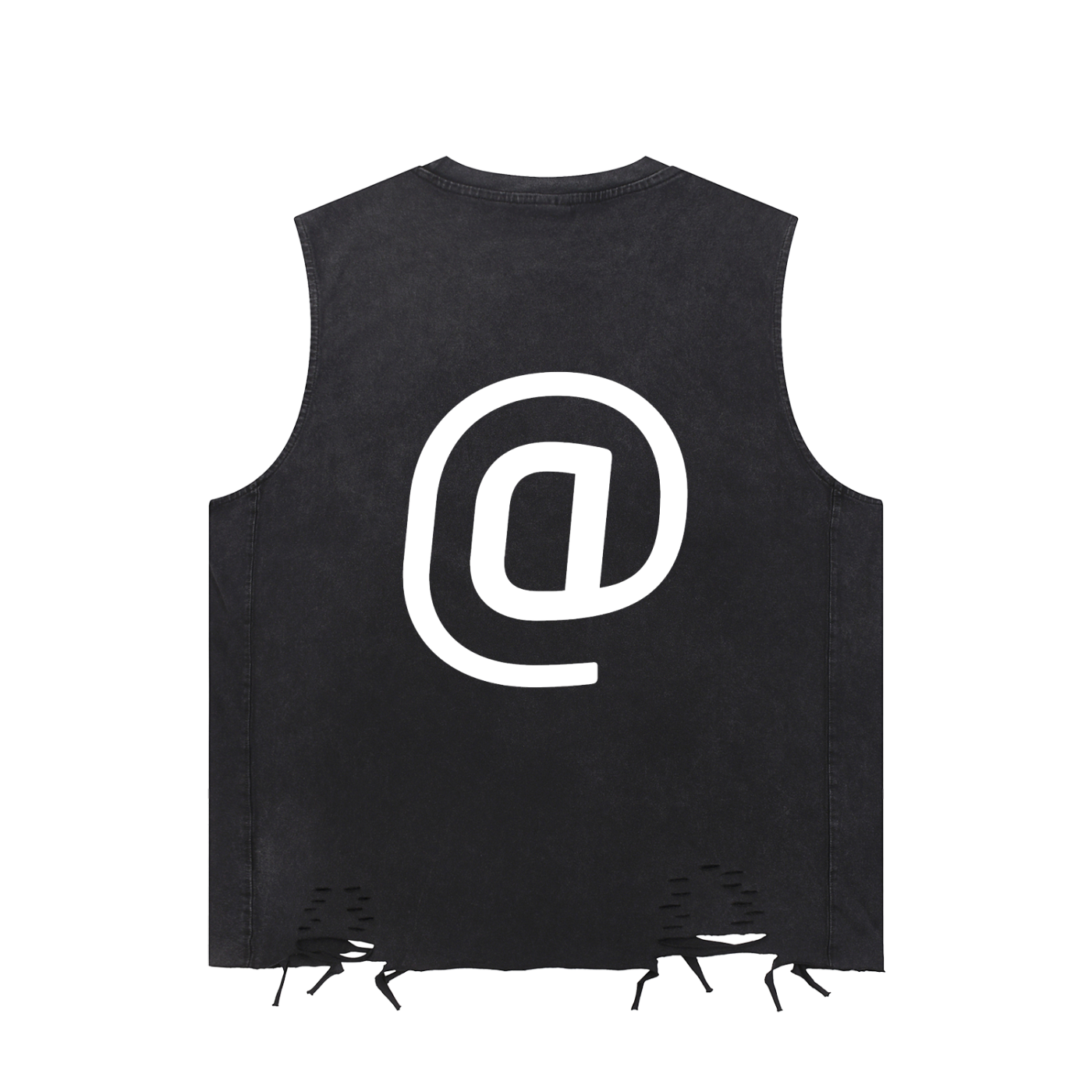 Snow Washed Raw-Hem Tank Top