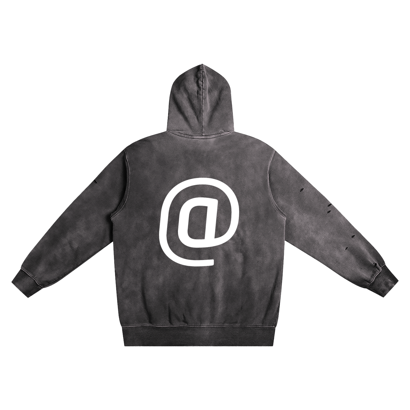 Heavyweight Pure Cotton Hand-Frayed Monkey Washed Hoodie