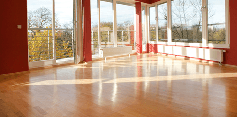 floors sparkling clean