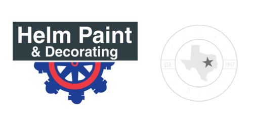 Helm Paint & Decorating logo with Texas Paint logo