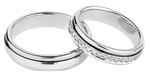 A pair of wedding rings with the website find-a-husband.com below them