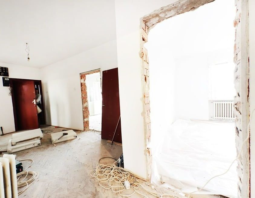 A Room That is Being Remodelled With a Large Window — HJK Plastering In Kyogle, NSW