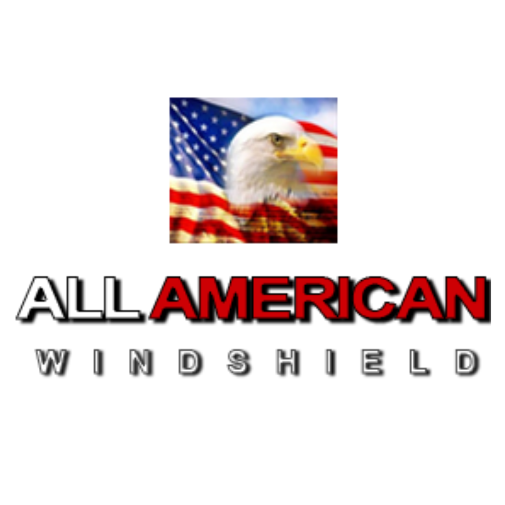 All American Windshield logo with bald eagle over U.S. flag