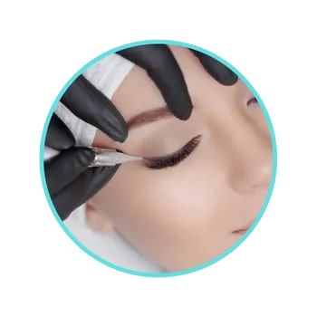 Powder Brow permanent makeup applied in Shadyside, PA by Effortless Beauty PGH.