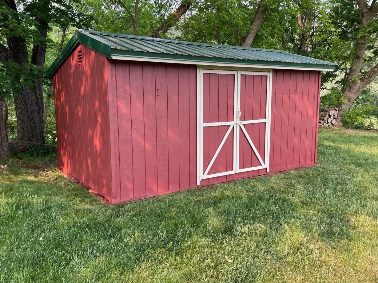 Red Colored Storage Space | Homer, NY | Joseph Rivers Painting & Staining
