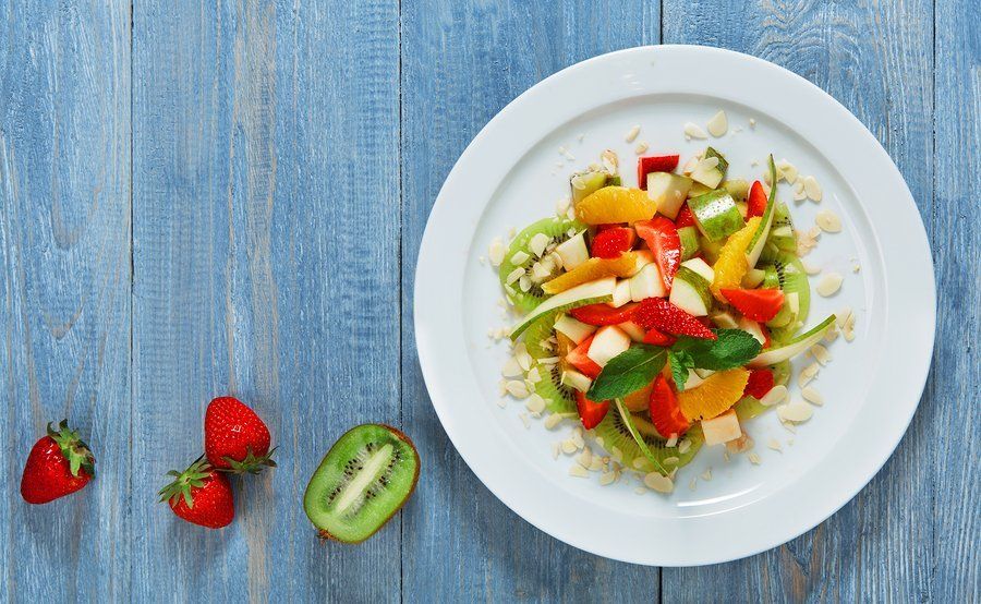 plate of vegetables 