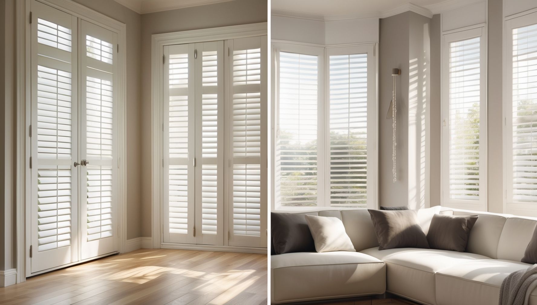 Shutters and Blinds Installed At Home