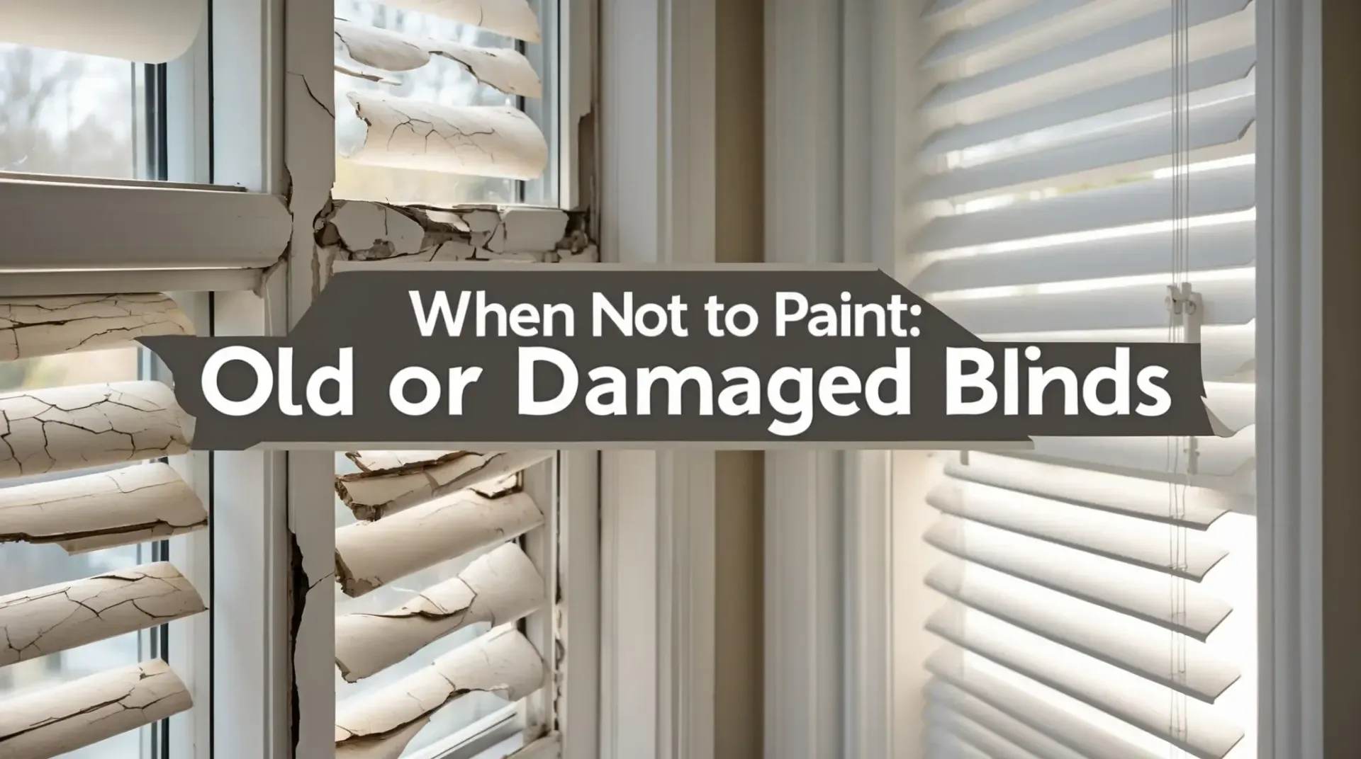 Can You Paint Blinds That Are Old or Damaged?
