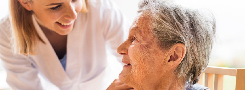 Nurse Assisting Senior Woman — San Marcos, CA — Care Choice Home Care