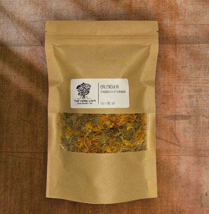 1 oz pouch of dried calendula blossoms