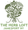 The Herb Loft logo bunched medicinal flowers