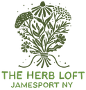 The Herb Loft logo bunched medicinal flowers