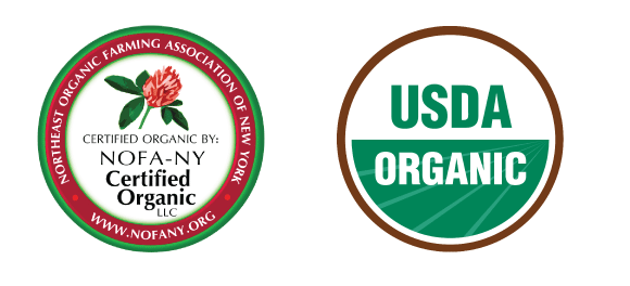 Certified Organic seals NOFA-NY USDA