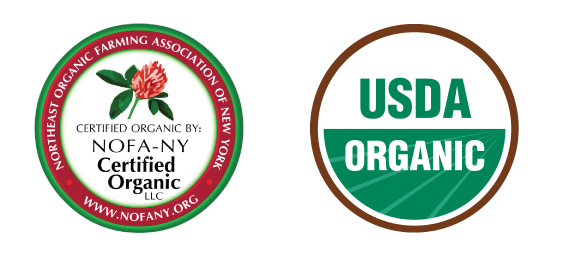 Certified Organic seals NOFA-NY USDA