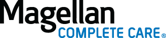 The magellan complete care logo is blue and black on a white background.