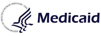 The logo for medicaid is shown on a white background.