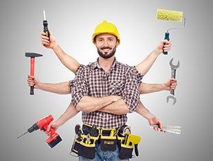 Handyman With Tools — Contractors Tools & Fasteners in Fresno, CA