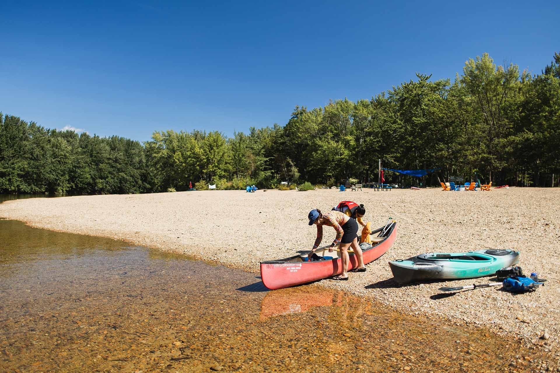 Sandy Beach Camping in NH | Saco River Tubing Center