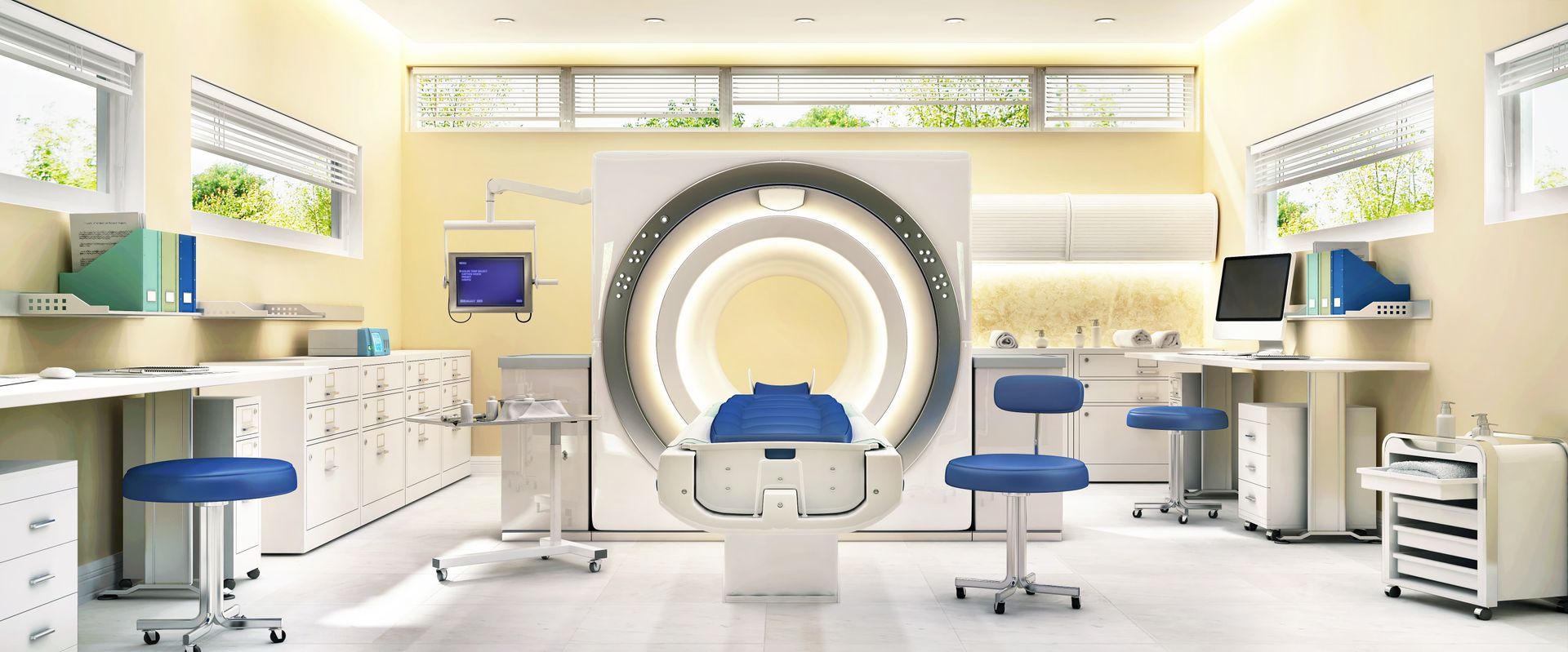 MRI Machine In Hospital Room.