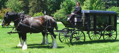 Horse and Carriage Funeral Procession