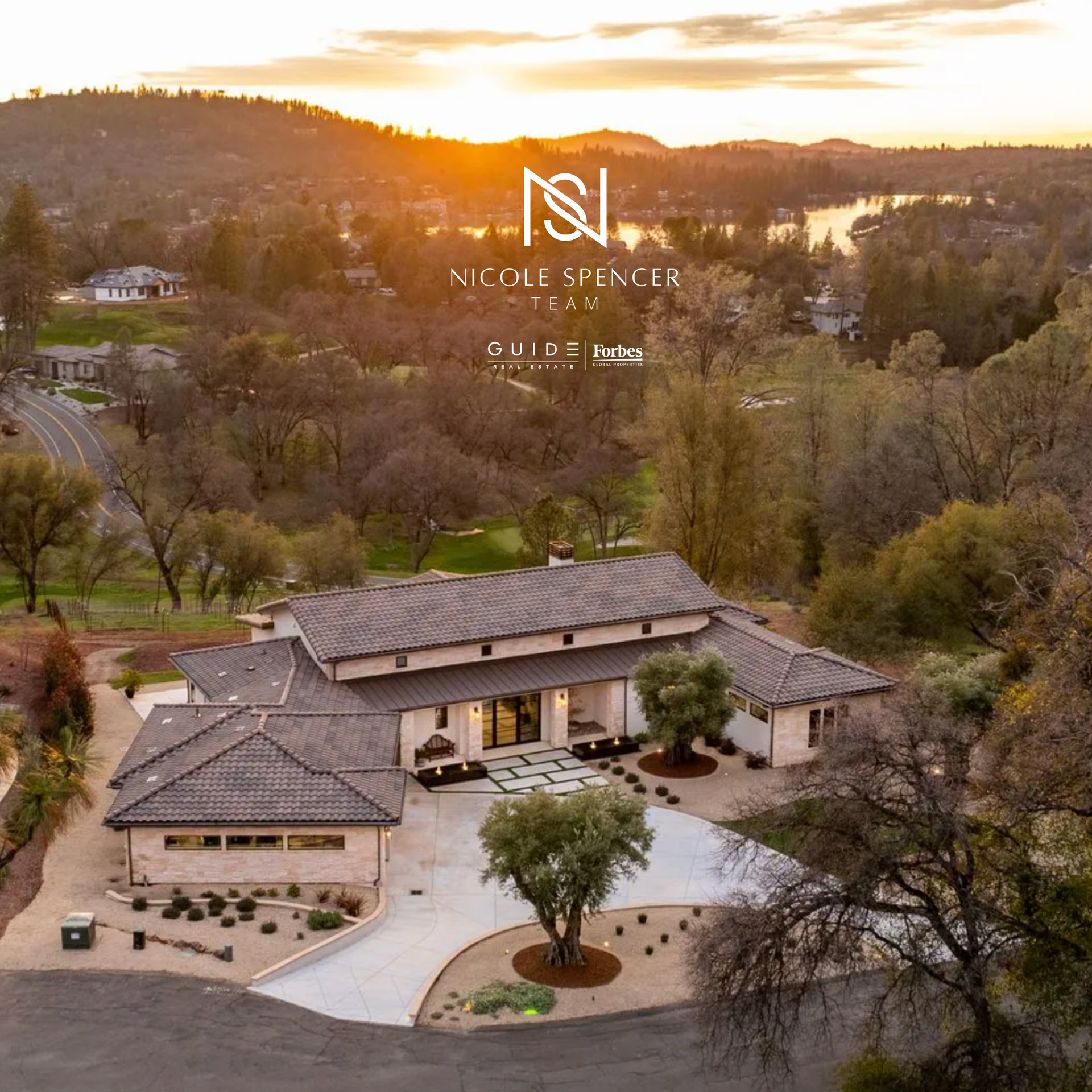 Auburn, CA luxury home sold by Nicole Spencer - GUIDE Real Estate featuring landscaping and Sierra Foothills view.