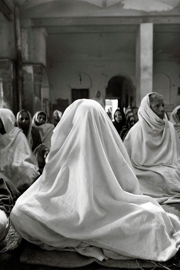 Widows in Vrindavan, India 