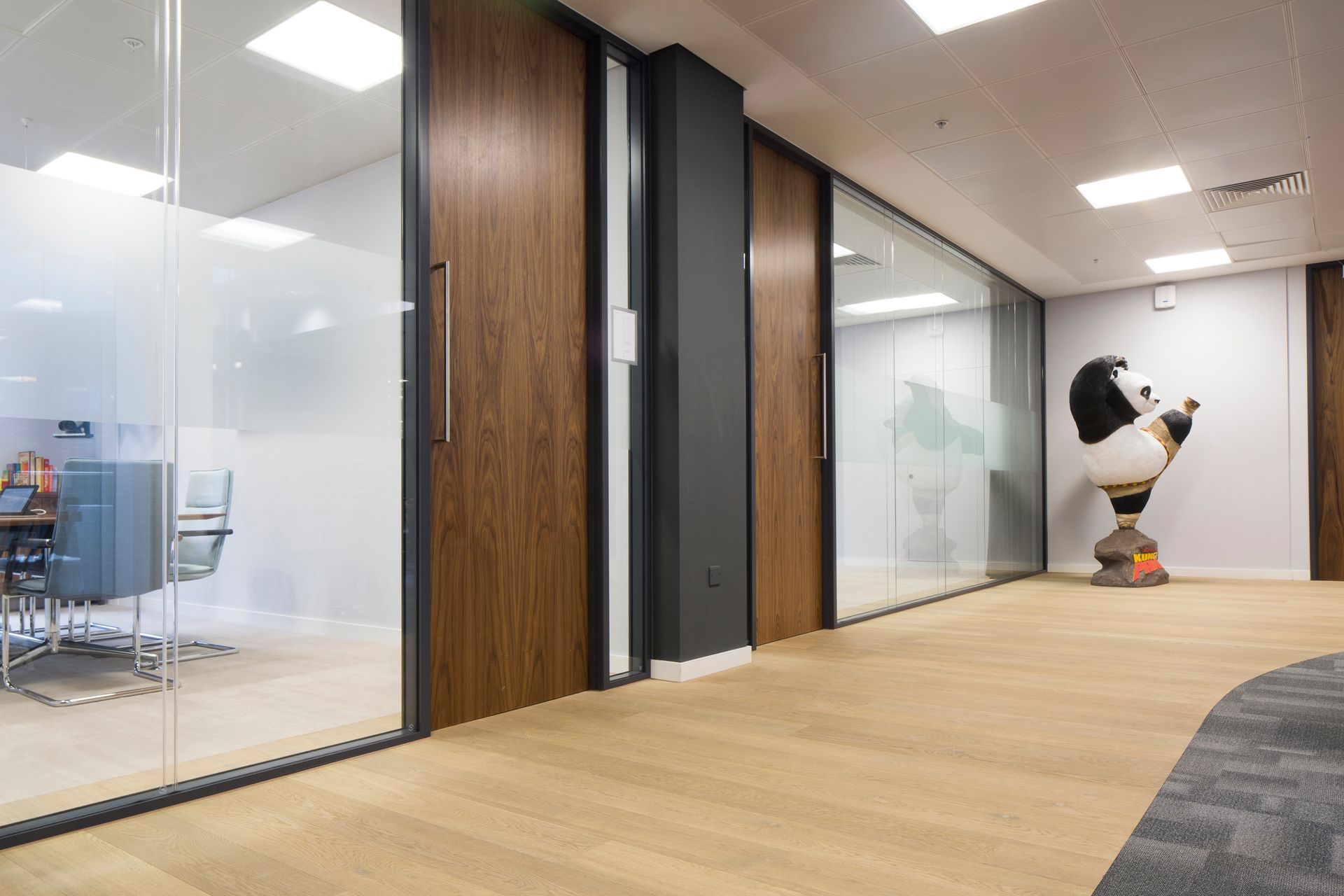 Natural Oil flooring in hallway of Dreamworks, London