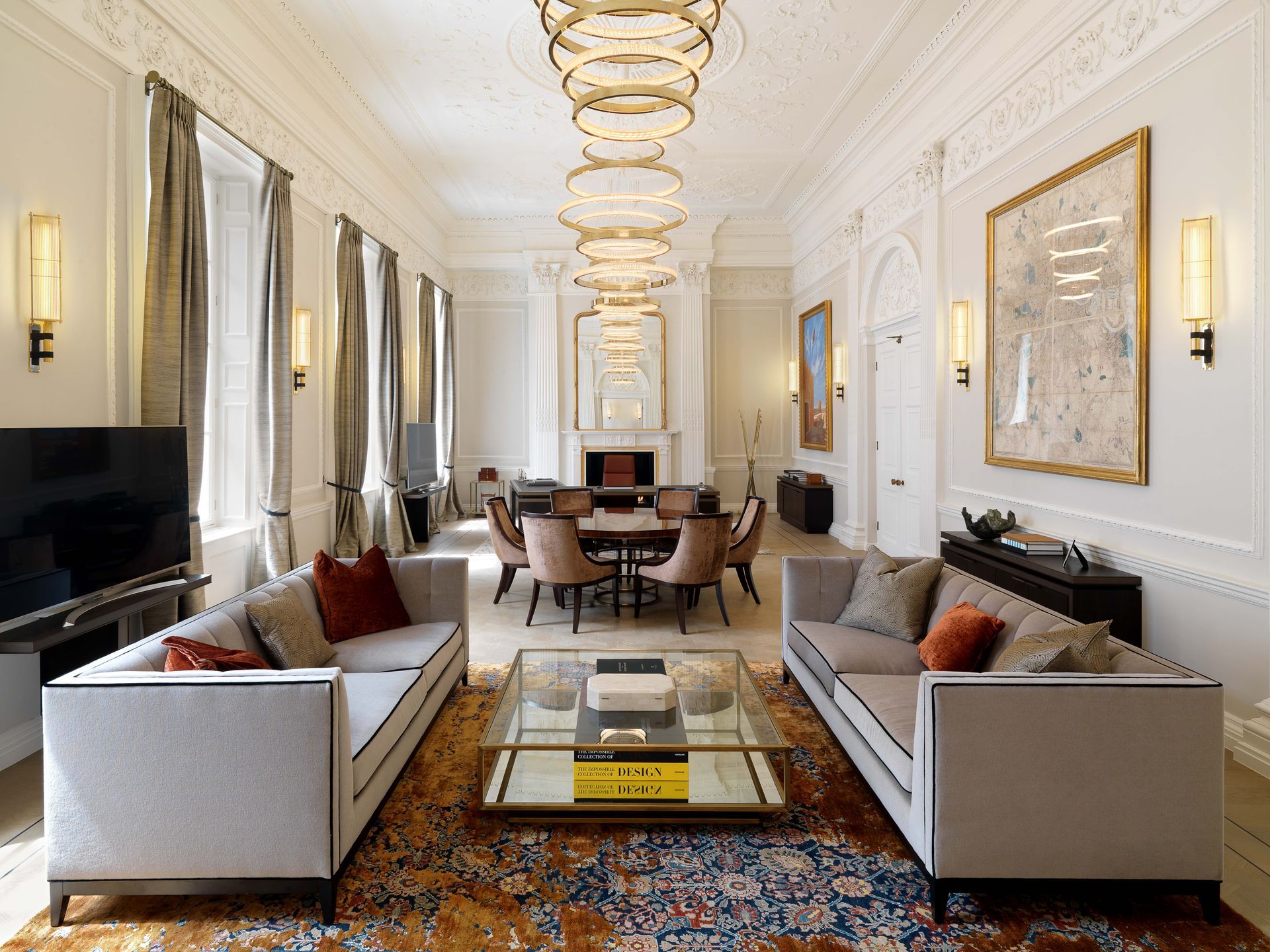 The Prince of Qatar's lounge in Mayfair