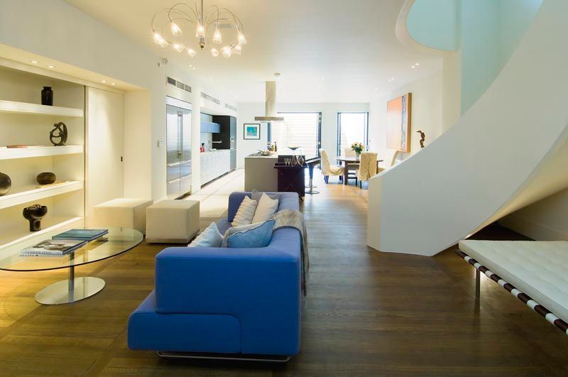 Apartment with Fumed Oak Flooring and an Oil Finish at a residence in Kensington