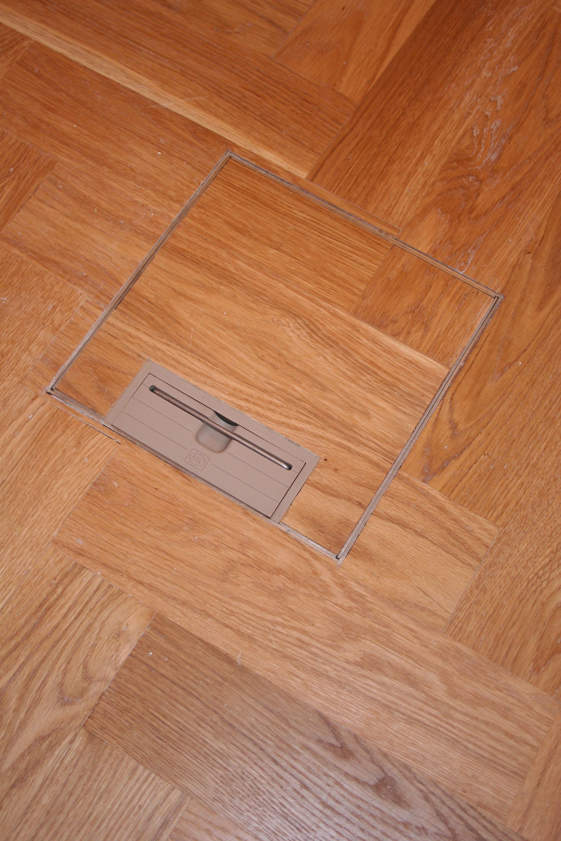 Close up of Oak Parquet flooring in Pinner