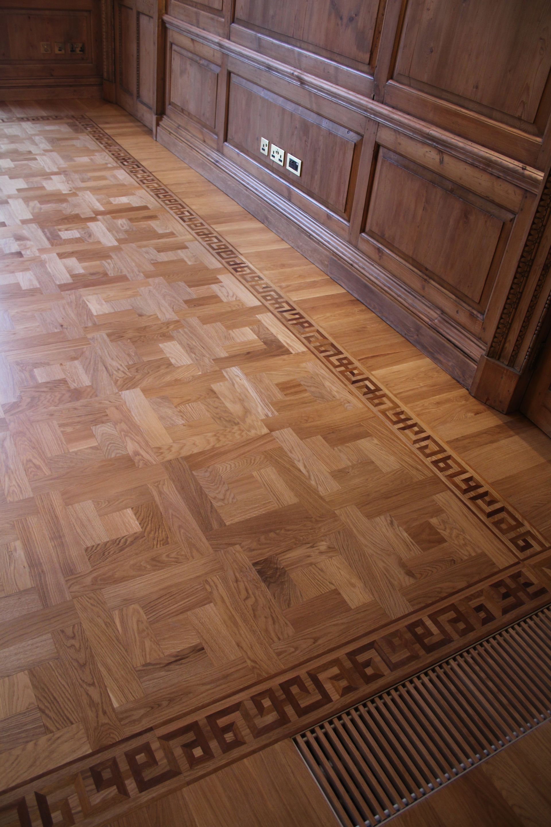 Prime Grade Oak Parquet designed flooring at residence in Baker Street, London