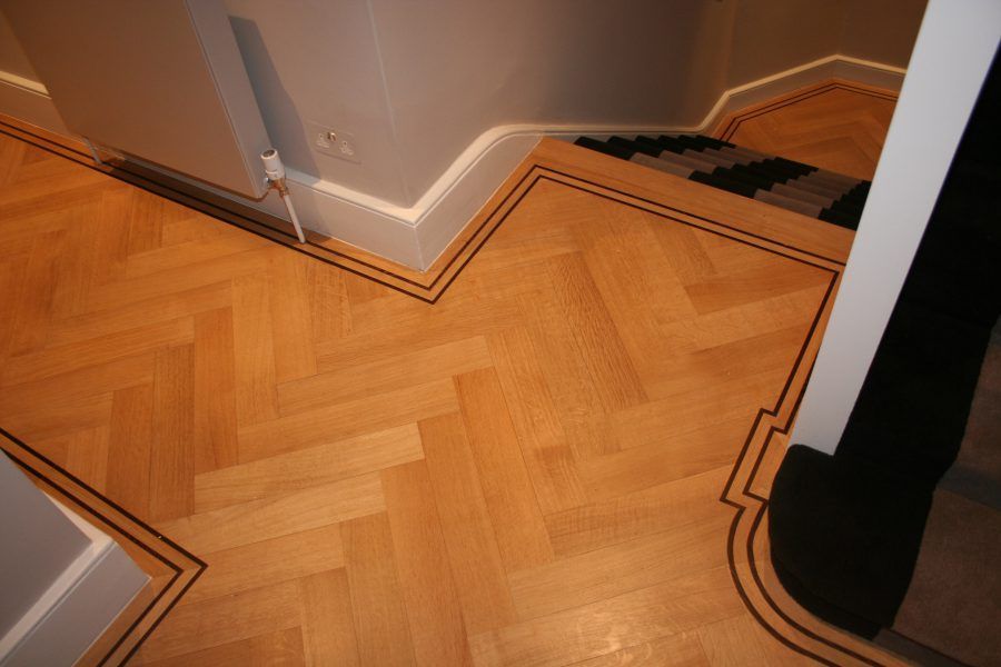 Dyfed Richards, Prime Grade Oak Herringbone at Kings Road, London