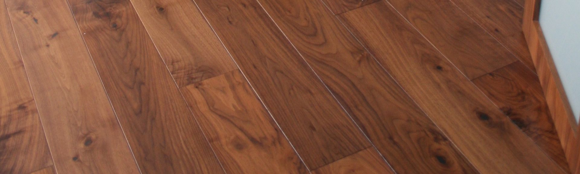 Multi Layered Prefinished Lacquered Walnut flooring at Bayswater