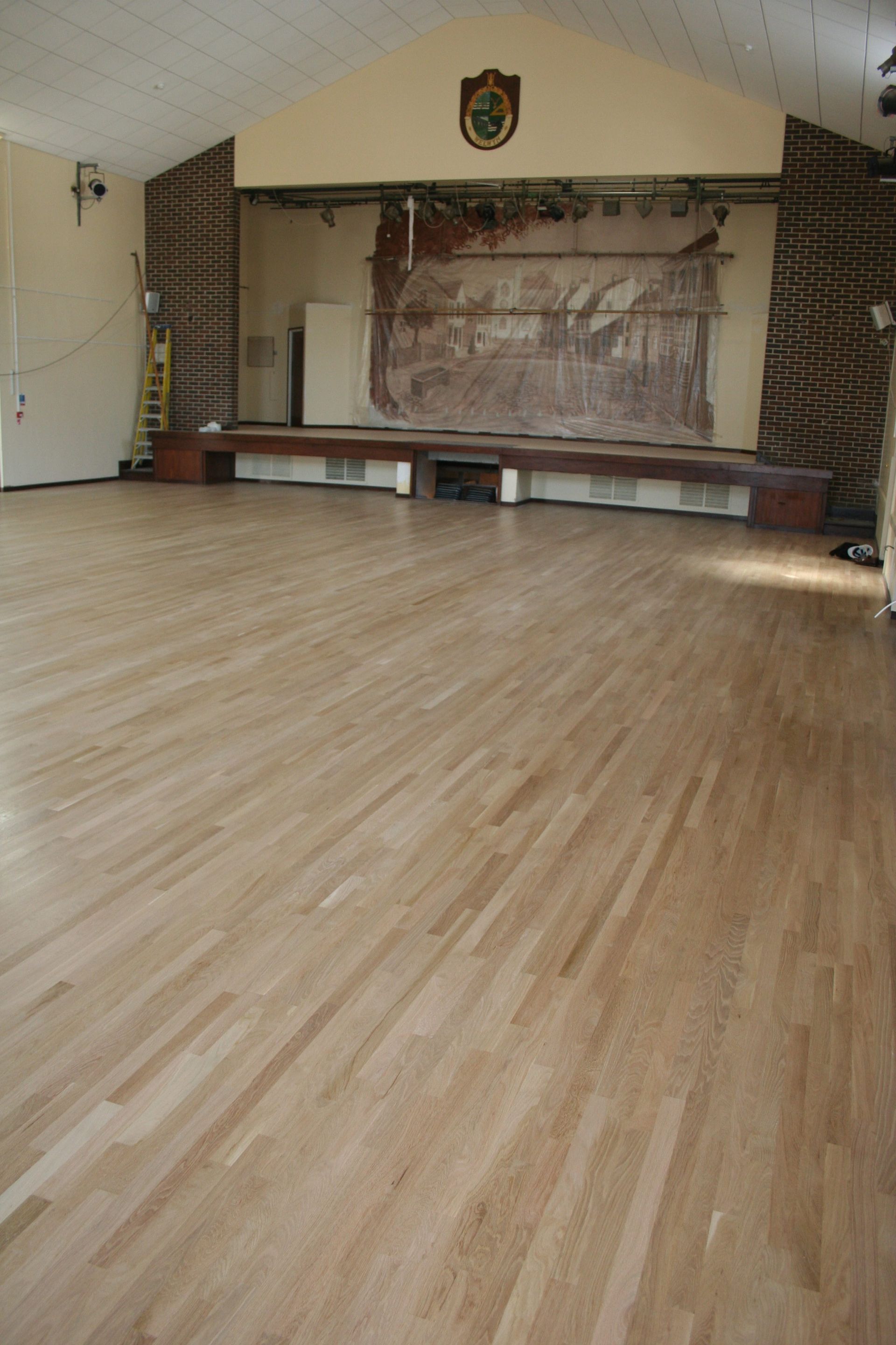 Fitted Prime Grade Solid Oak flooring at Welwyn Civic Hall