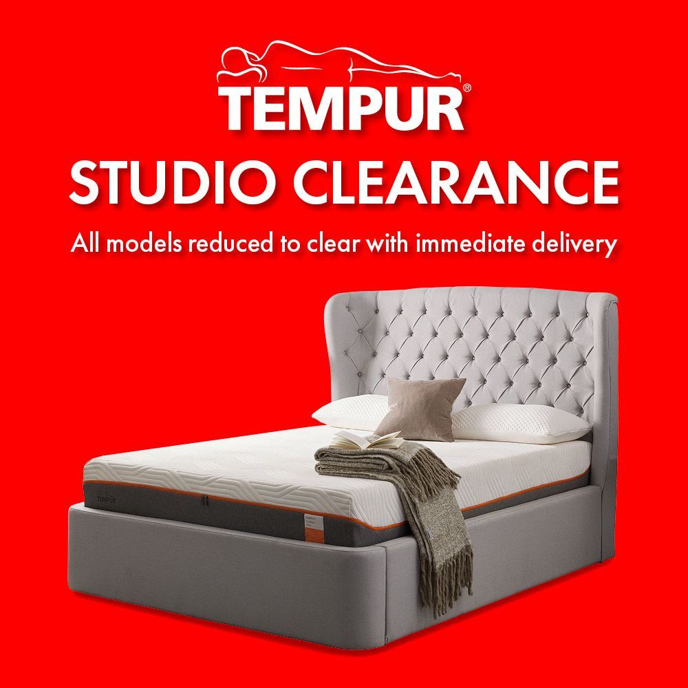tempur studio clearance all models to clear with immediate delivery