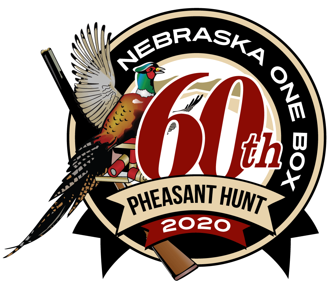 A logo for the 60th nebraska one box pheasant hunt