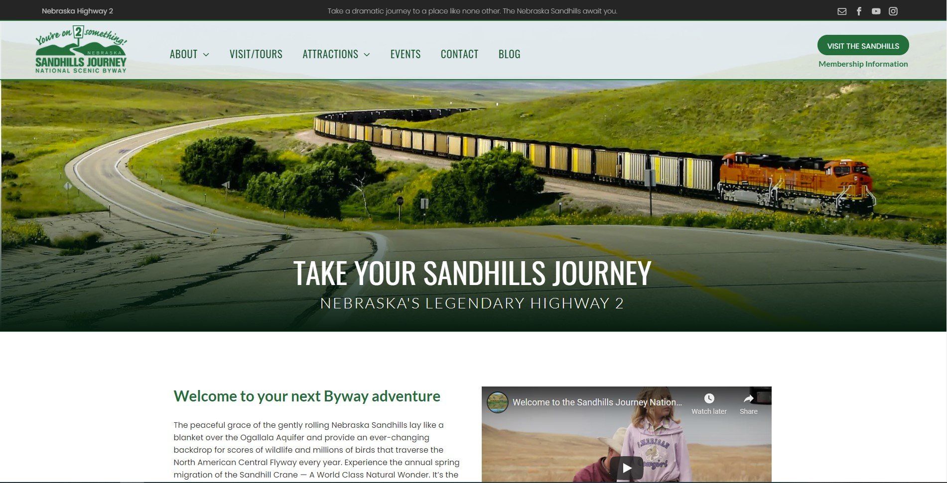 Sandhills Journey Website