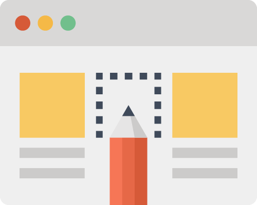 A pencil is drawing a square on a computer screen.