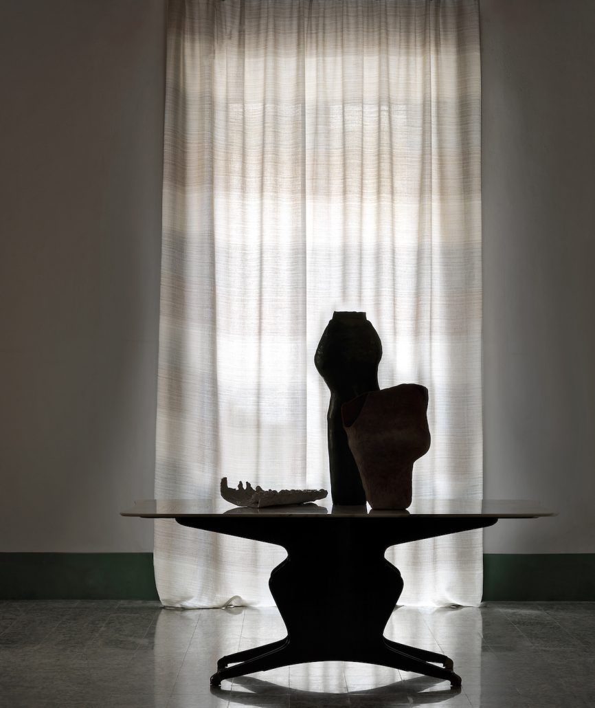 tende da interno bianche e marroni