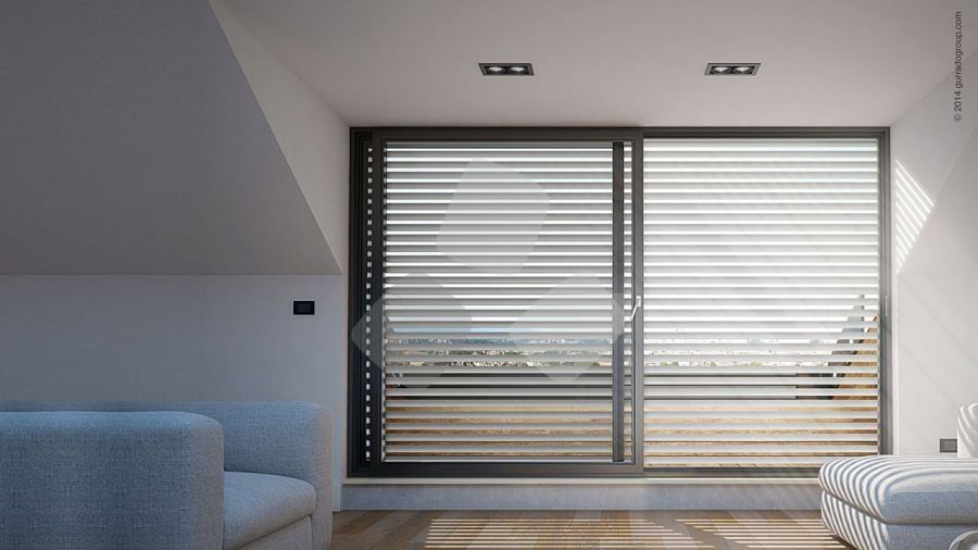 tapparelle bianche in una casa moderna