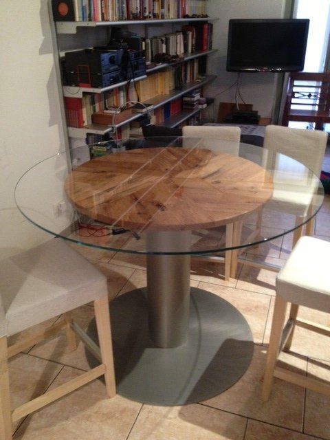 tavolo rotondo in legno