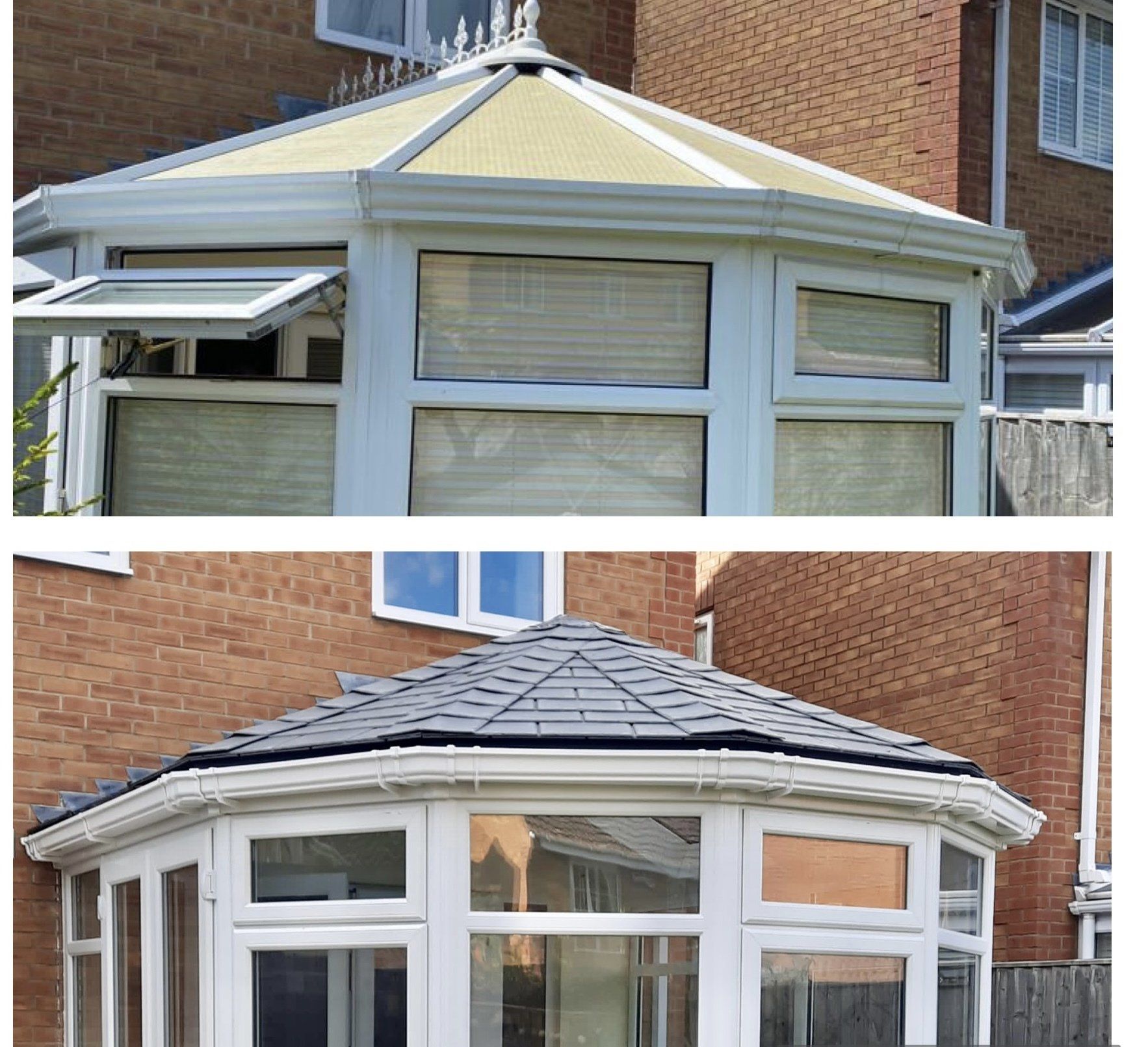 Replace conservatory roof