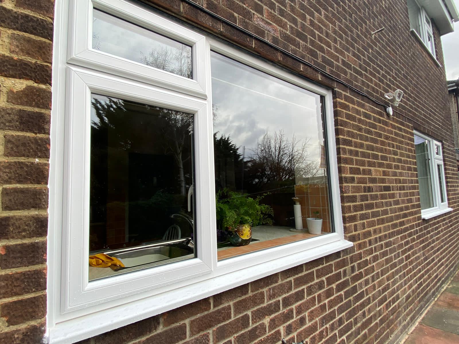 White pvc window