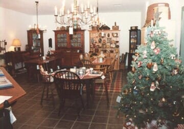 Christmas decorations - Roger S Wright Furniture LTD, Blooming Glen, PA.