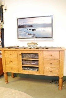 shelves for the TV - Roger S Wright Furniture LTD, Blooming Glen, PA.