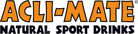 The logo for acli-mate natural sport drinks