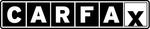 A black and white sign that says carfax on it
