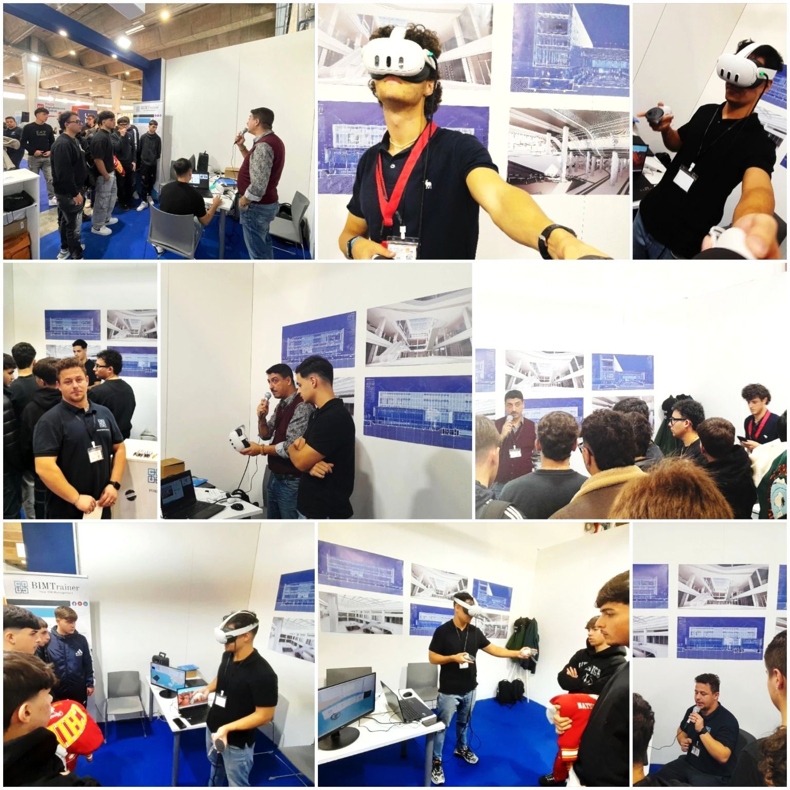 Dimostrazioni pratiche in tema BIM e VR Stand BIMTrainer srls SAIE Bari 23/25 Ottobre 2025